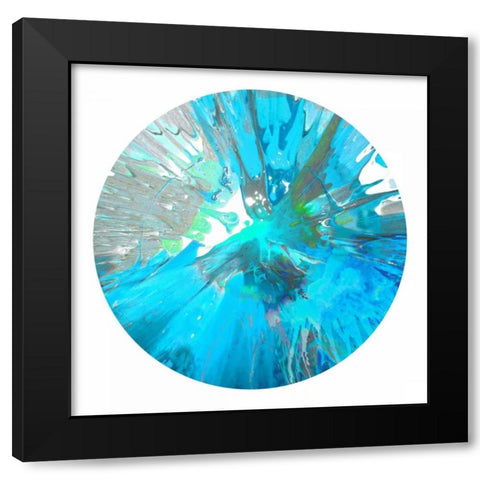 Circular Motion IX Black Modern Wood Framed Art Print by Evans, Josh