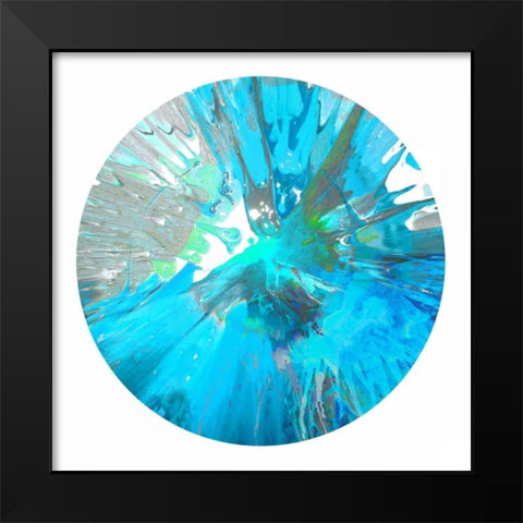 Circular Motion IX Black Modern Wood Framed Art Print by Evans, Josh