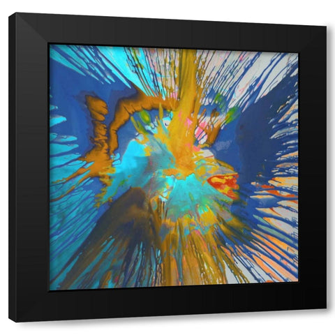 Not Shy V Black Modern Wood Framed Art Print by Evans, Josh