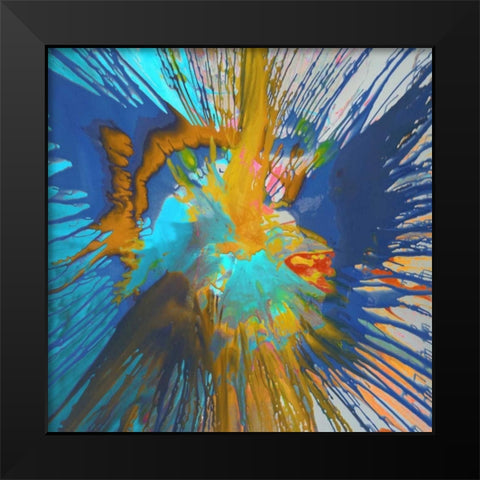 Not Shy V Black Modern Wood Framed Art Print by Evans, Josh