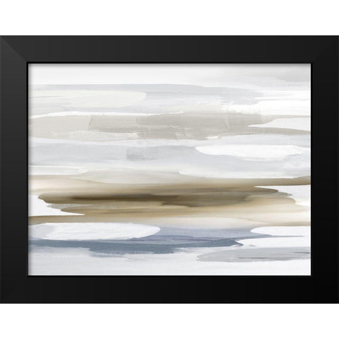Beyond in Neutral Black Modern Wood Framed Art Print by Hanson, Jackie