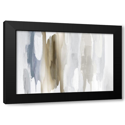 Echoes in Neutral I Black Modern Wood Framed Art Print by Hanson, Jackie