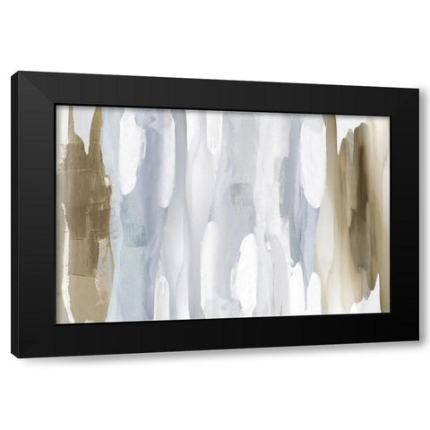 Echoes in Neutral II Black Modern Wood Framed Art Print by Hanson, Jackie