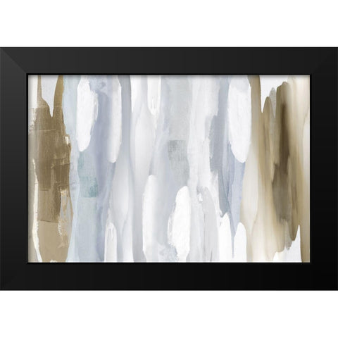 Echoes in Neutral II Black Modern Wood Framed Art Print by Hanson, Jackie