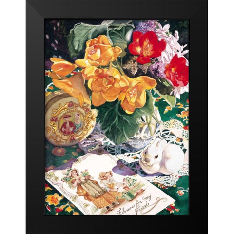 Etude En Saffron Black Modern Wood Framed Art Print by Koenig, Judy