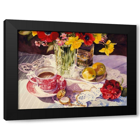 High Tea Black Modern Wood Framed Art Print by Koenig, Judy