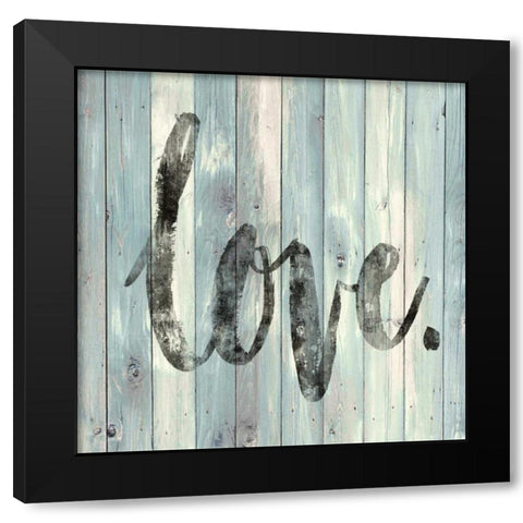 Love Black Modern Wood Framed Art Print with Double Matting by MacDowell, Jamie