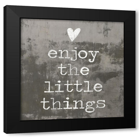 Enjoy the little things II Black Modern Wood Framed Art Print by MacDowell, Jamie