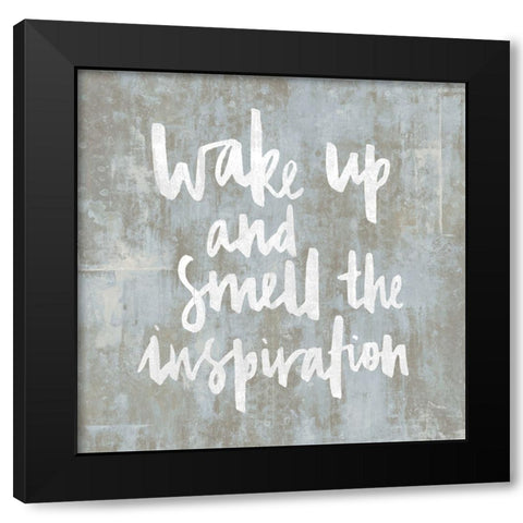 Wake Up Black Modern Wood Framed Art Print by MacDowell, Jamie