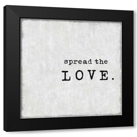 Spread The Love Black Modern Wood Framed Art Print with Double Matting by MacDowell, Jamie