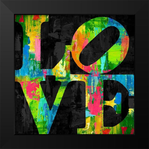 Love II Black Modern Wood Framed Art Print by MacDowell, Jamie