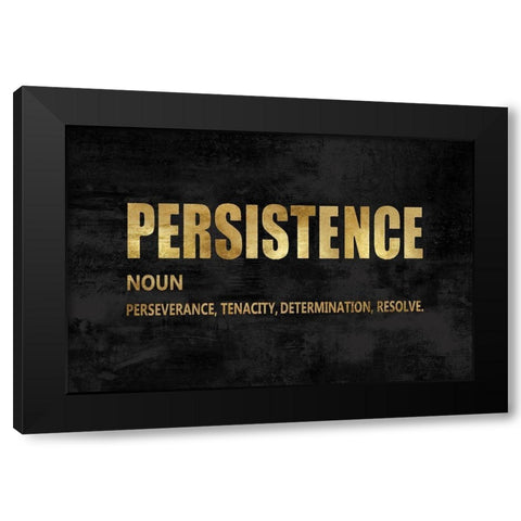 Persistence in Gold Black Modern Wood Framed Art Print by MacDowell, Jamie