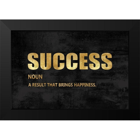 Success in Gold Black Modern Wood Framed Art Print by MacDowell, Jamie