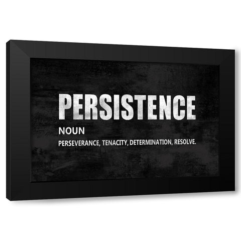 Persistence on Black Black Modern Wood Framed Art Print by MacDowell, Jamie