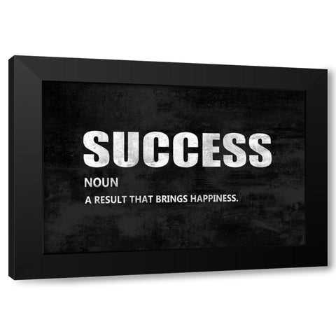 Success on Black Black Modern Wood Framed Art Print by MacDowell, Jamie