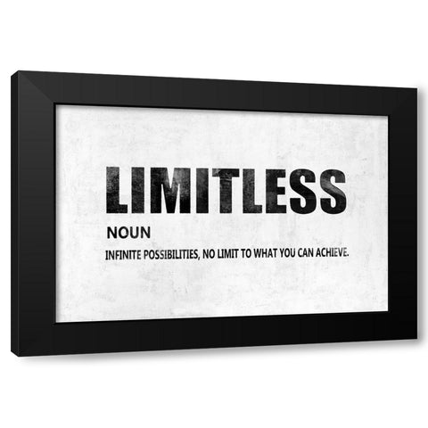 Limitless  Black Modern Wood Framed Art Print by MacDowell, Jamie
