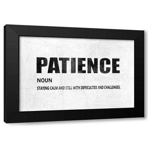 Patience  Black Modern Wood Framed Art Print with Double Matting by MacDowell, Jamie