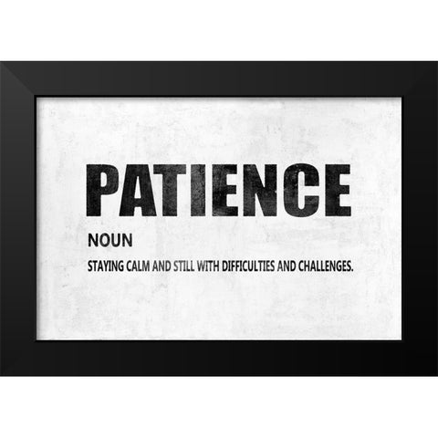 Patience  Black Modern Wood Framed Art Print by MacDowell, Jamie