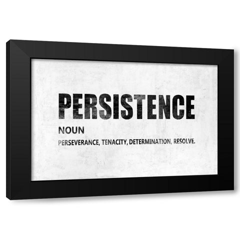 Persistence Black Modern Wood Framed Art Print with Double Matting by MacDowell, Jamie