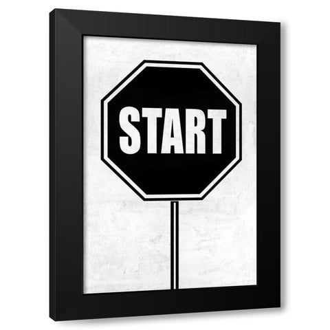 Start Black Modern Wood Framed Art Print with Double Matting by MacDowell, Jamie