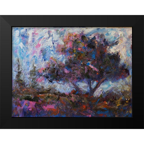 Pastel Tree Black Modern Wood Framed Art Print by Foster, Joseph Marshal