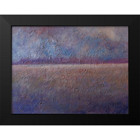 Blue Horizon Black Modern Wood Framed Art Print by Foster, Joseph Marshal