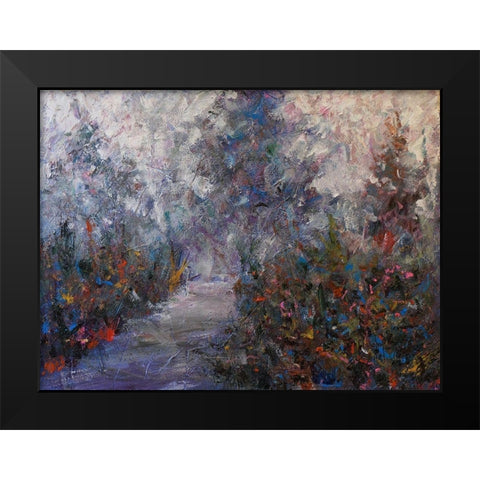 Walking path Black Modern Wood Framed Art Print by Foster, Joseph Marshal