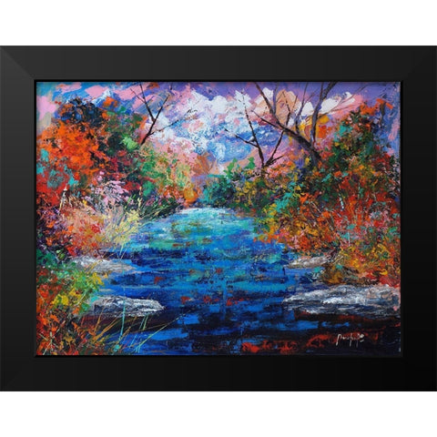 Pond Black Modern Wood Framed Art Print by Foster, Joseph Marshal