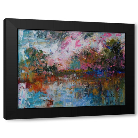 Landscape IV Black Modern Wood Framed Art Print with Double Matting by Foster, Joseph Marshal