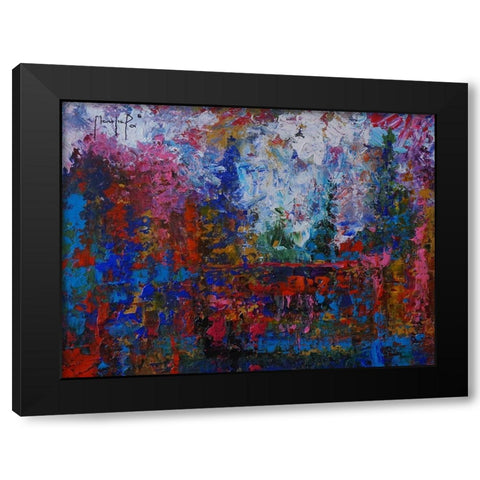 Horizon V Black Modern Wood Framed Art Print by Foster, Joseph Marshal