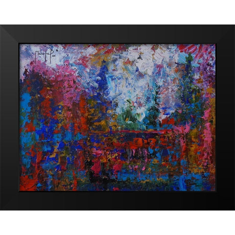 Horizon V Black Modern Wood Framed Art Print by Foster, Joseph Marshal