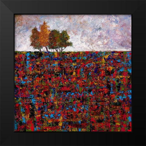 High Rise Black Modern Wood Framed Art Print by Foster, Joseph Marshal