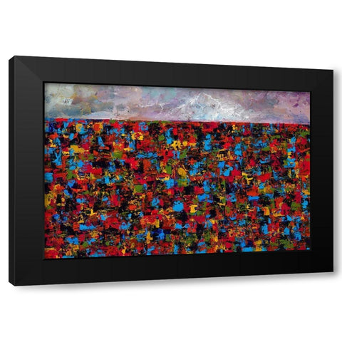 Haze Black Modern Wood Framed Art Print with Double Matting by Foster, Joseph Marshal