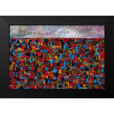 Haze Black Modern Wood Framed Art Print by Foster, Joseph Marshal