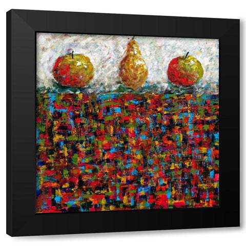 Three Brothers Black Modern Wood Framed Art Print by Foster, Joseph Marshal