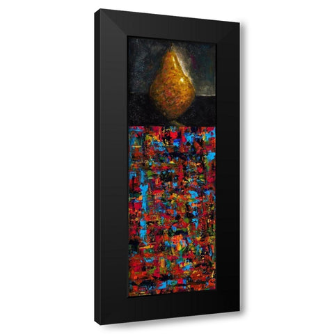 Pear Black Modern Wood Framed Art Print with Double Matting by Foster, Joseph Marshal