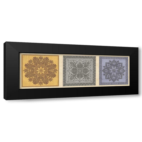 Classical Tiles II Black Modern Wood Framed Art Print with Double Matting by Oliver, Jenny