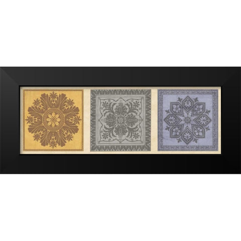 Classical Tiles II Black Modern Wood Framed Art Print by Oliver, Jenny
