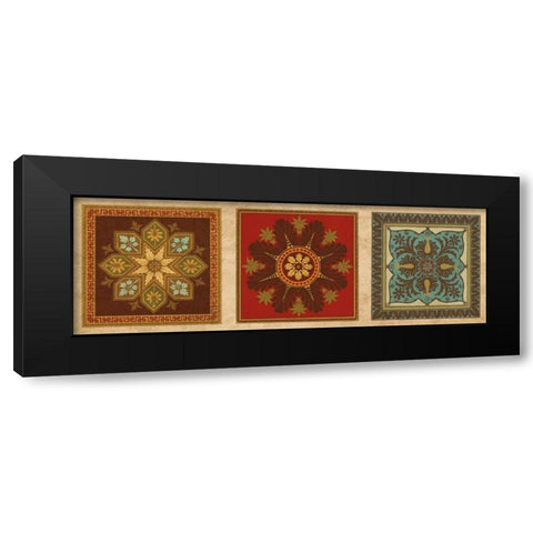 Classical Tiles III Black Modern Wood Framed Art Print by Oliver, Jenny