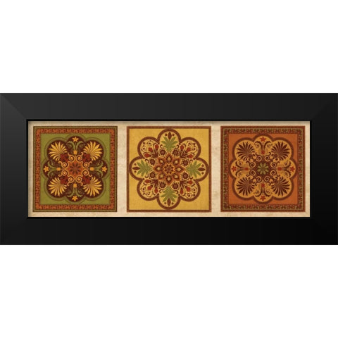 Classical Tiles IV Black Modern Wood Framed Art Print by Oliver, Jenny