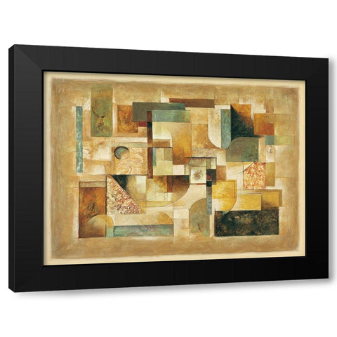 Texture II Black Modern Wood Framed Art Print by Parsons, Jonathan