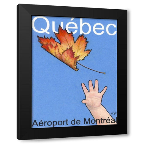 QuÃ©bec AÃ©roport de MontrÃ©al Black Modern Wood Framed Art Print by Got, Jean Pierre