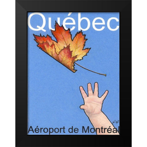 QuÃ©bec AÃ©roport de MontrÃ©al Black Modern Wood Framed Art Print by Got, Jean Pierre