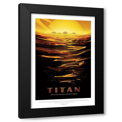Ride The Tides Black Modern Wood Framed Art Print by JPL