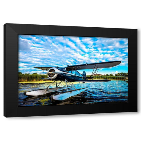 Boat Ride Black Modern Wood Framed Art Print by Slemp, John