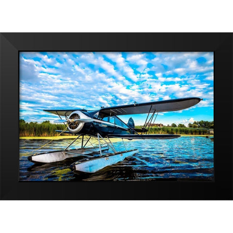 Boat Ride Black Modern Wood Framed Art Print by Slemp, John