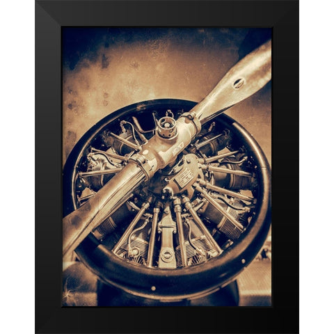 Propeller I Black Modern Wood Framed Art Print by Slemp, John