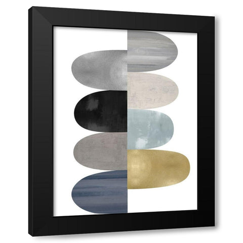 Engaged I Black Modern Wood Framed Art Print by Thompson, Justin