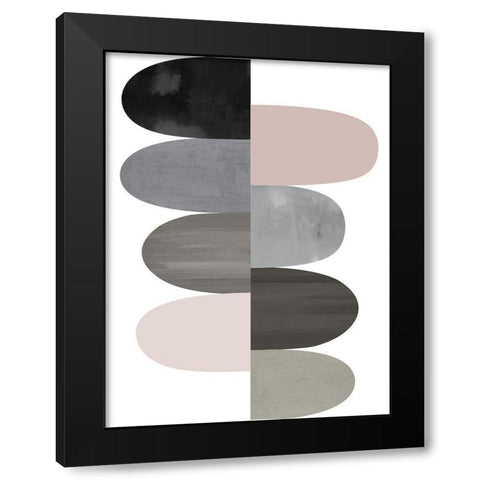 Engaged Blush I Black Modern Wood Framed Art Print by Thompson, Justin