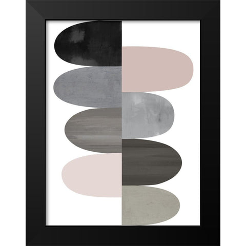 Engaged Blush I Black Modern Wood Framed Art Print by Thompson, Justin